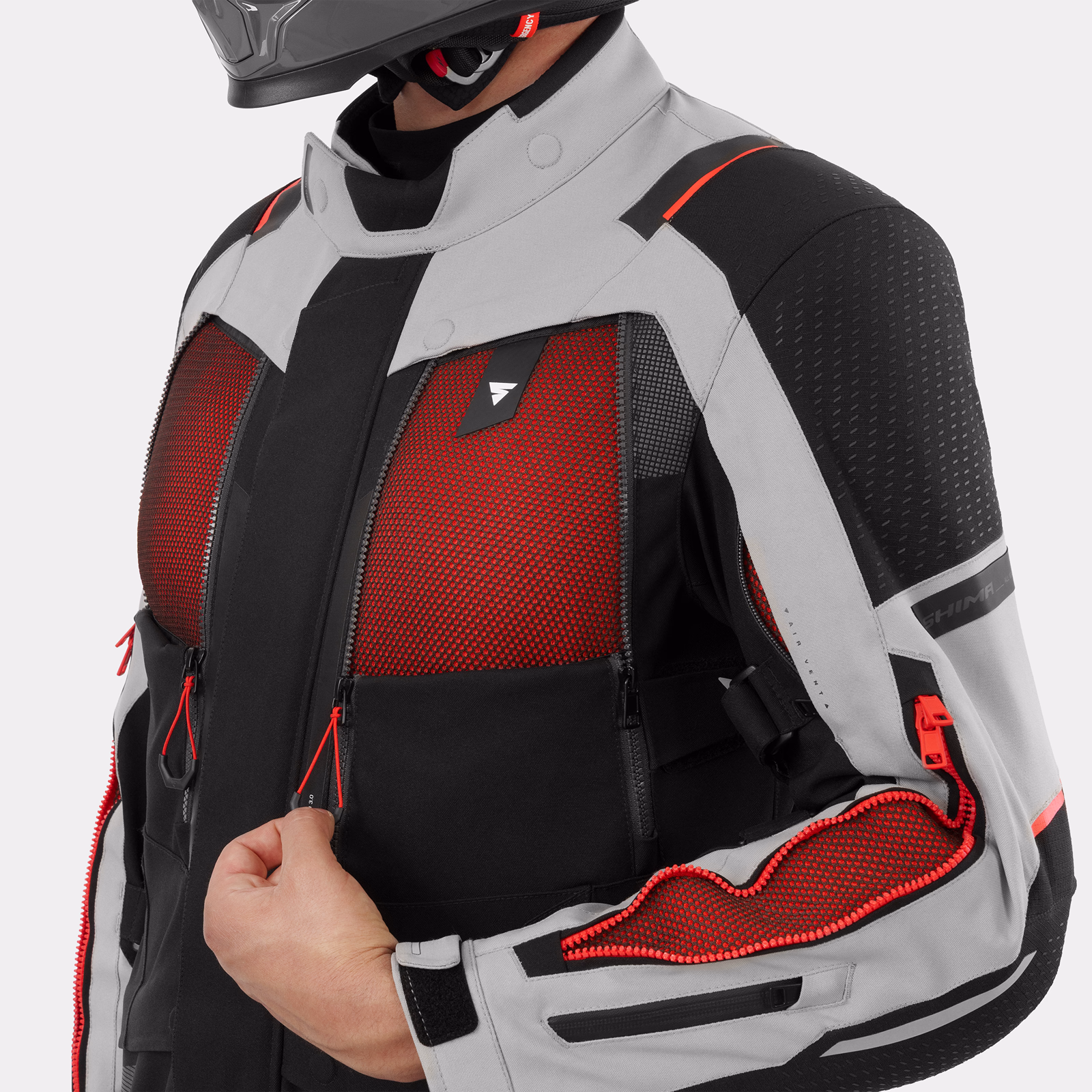 13_SHIMA_HERO 3 G2_MEN_JKT_GREY RED