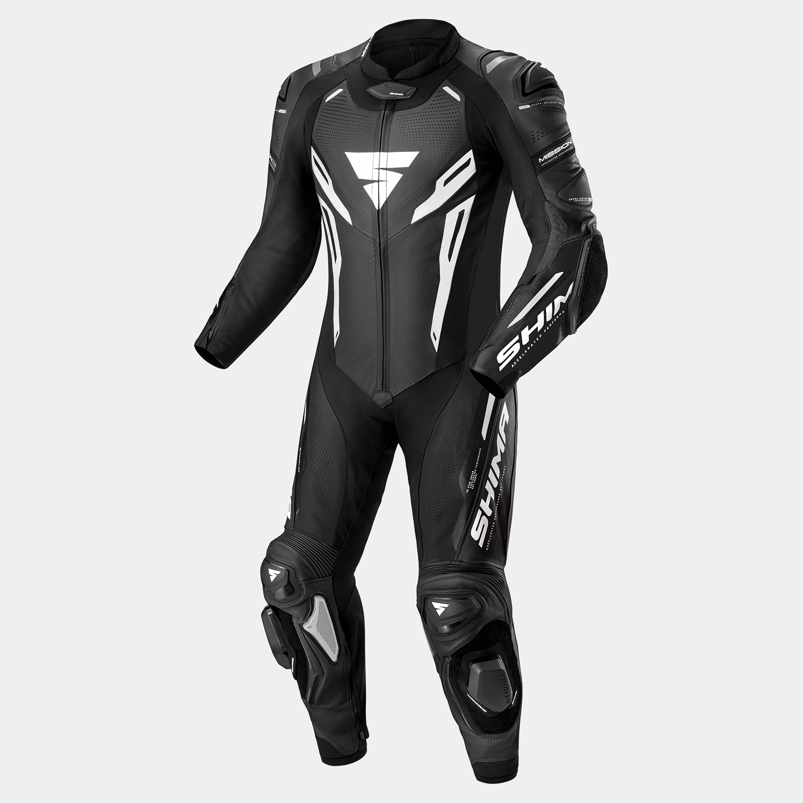 SHIMA_MISSION RS_SUIT_MEN_BLACK WHITE_FRONT