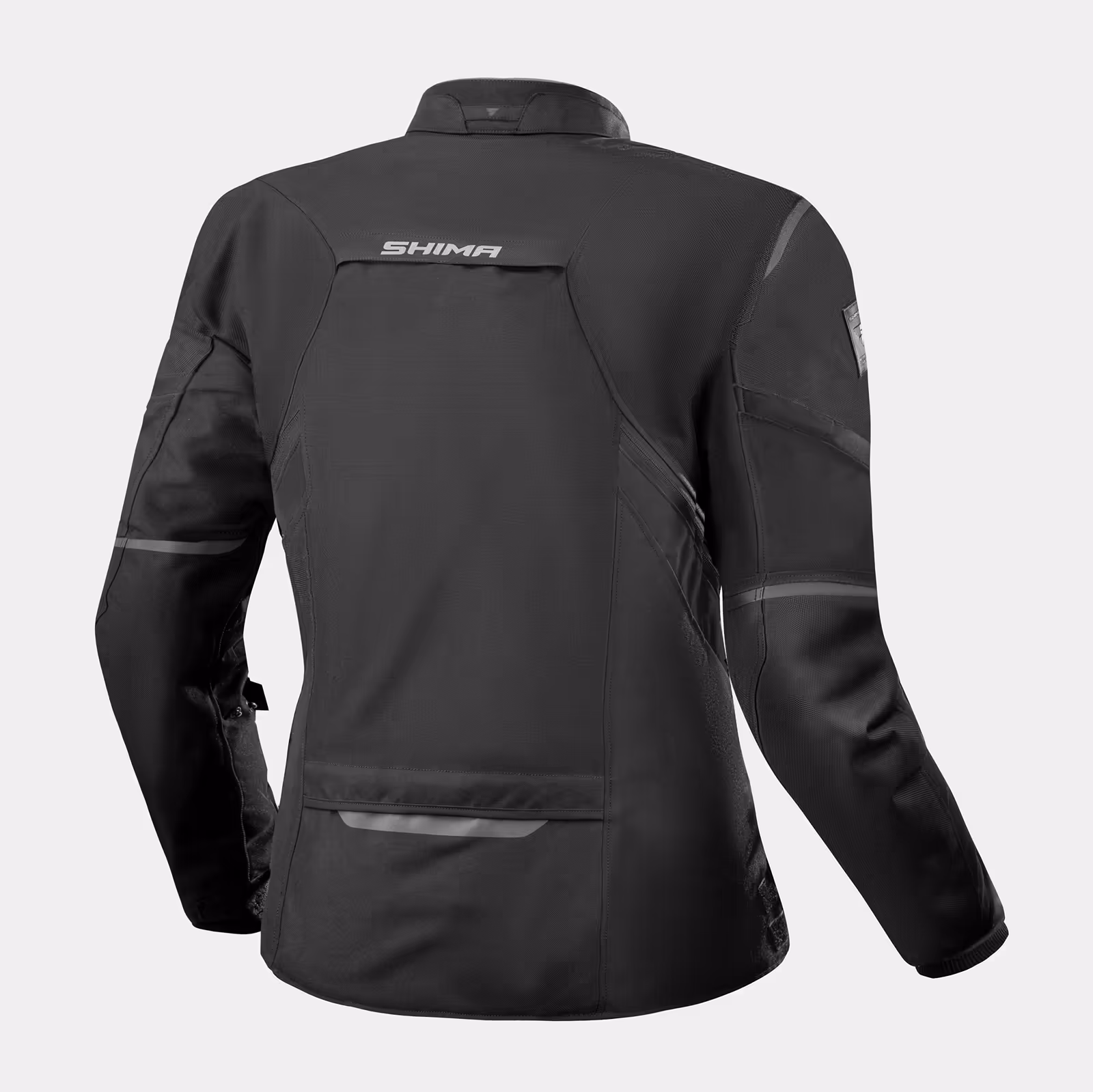 SHIMA_RUSH_JAKET_LADY_BLACK_BACK_2500X2500_Motorcycle_Jacket_Women