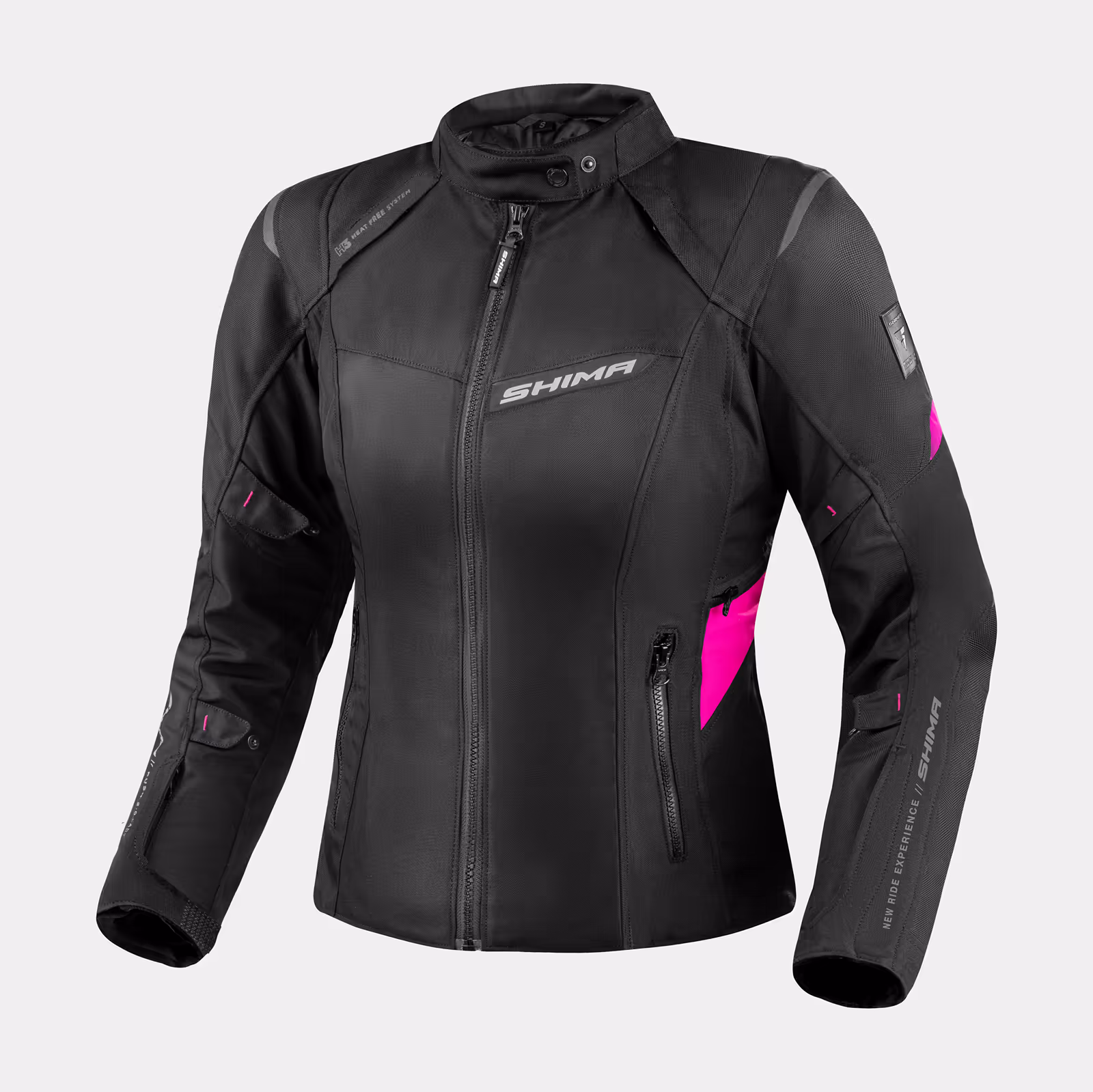 SHIMA_RUSH_JAKET_LADY_PINK_FRONT_2500X2500_Motorcycle_Jacket_Women