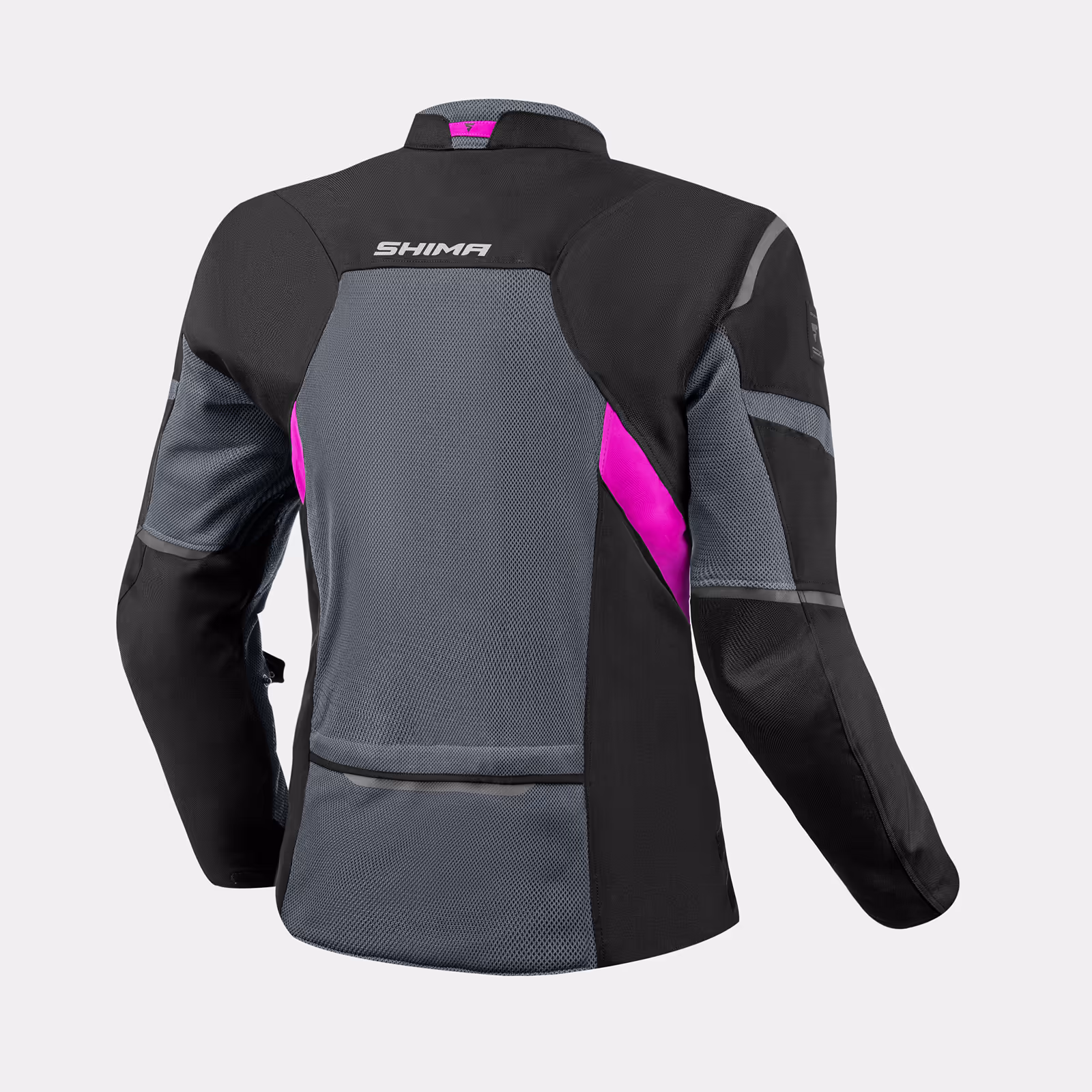 SHIMA_RUSH_VENTED_JAKET_LADY_PINK_BACK_2500X2500_Motorcycle_Jacket_Women